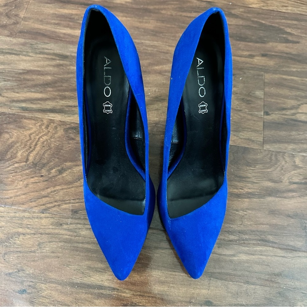 Aldo Blue Asymmetrical Heels
